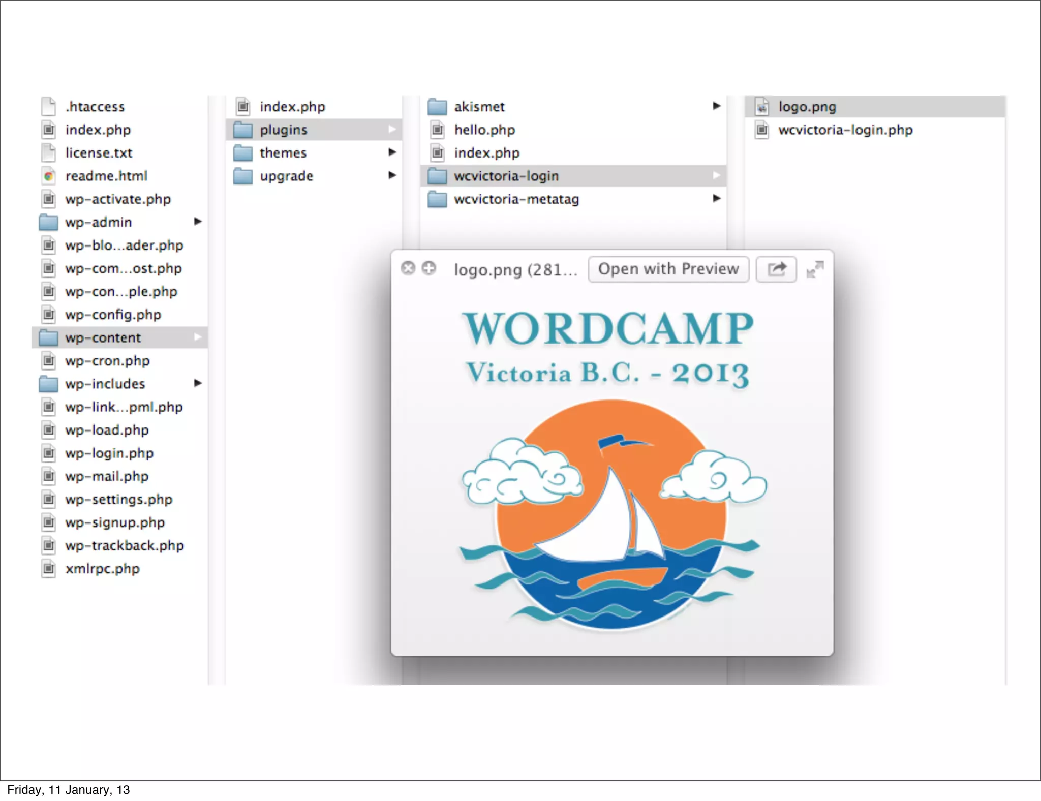 Friday, 11 January, 13
 