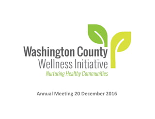 Annual Meeting 20 December 2016
 