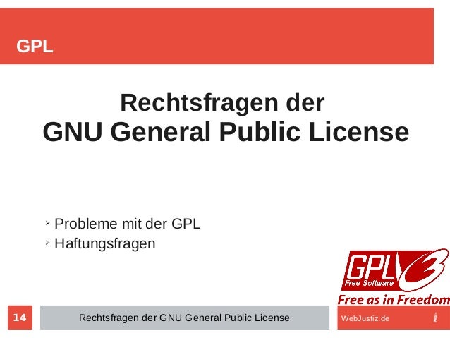 Open Source Lizenzen Rechtsfragen Der Gpl