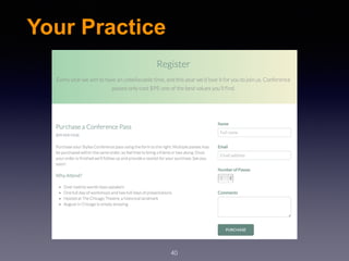 Your Practice
40
 