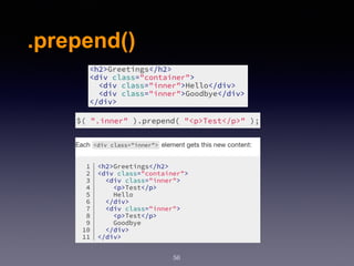 .prepend()
56
 
