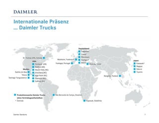 Internationale Präsenz
... Daimler Trucks




Daimler Standorte        7
 