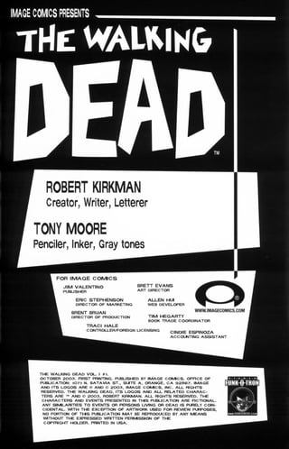 The Walking Dead - Comic No 1