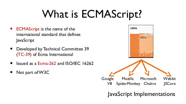 ecmascript 6 ecmascript 6
