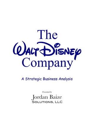 A Strategic Business Analysis


           Presented by
 
