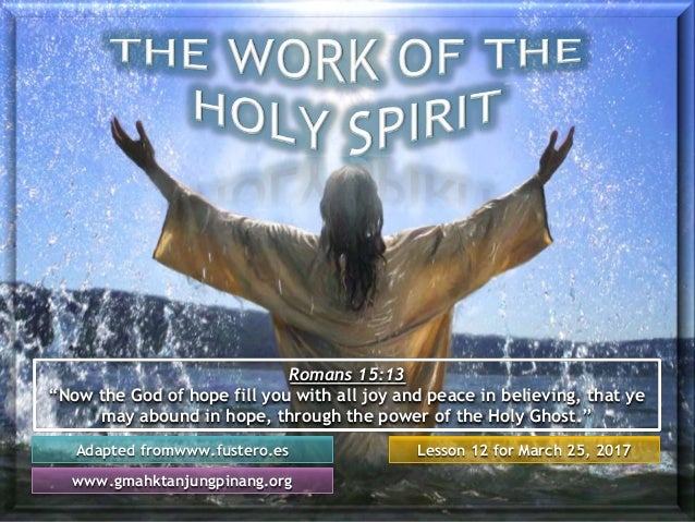 Sabbath school lesson 12, 1st quarter of 2017