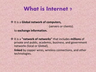 An Introduction To World Wide Web | PPTX