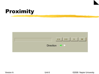 Proximity Version A Unit 6   ©2008  Napier University  