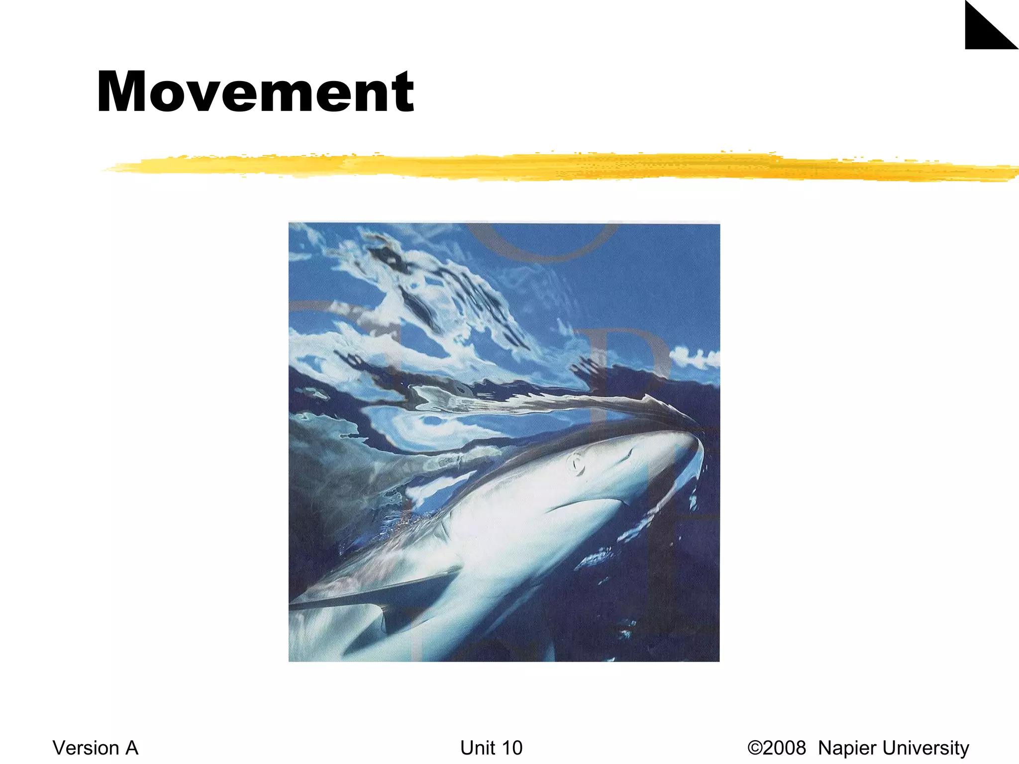 Movement Version A Unit 10   &copy;2008  Napier University  