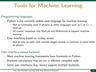 How Can Machine Learning Help Your Research Forward? | PPT