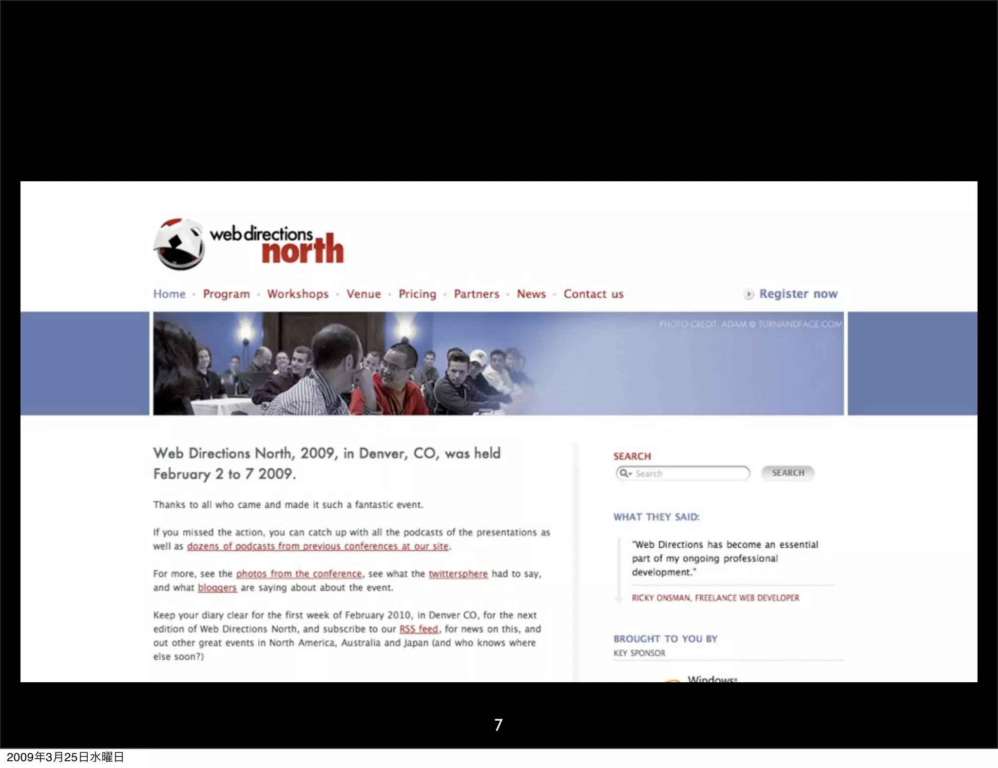 WDE09 The usability for Japan and overseas