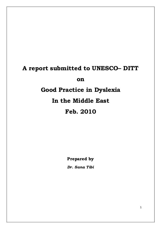 arabic by dr sana tibi report