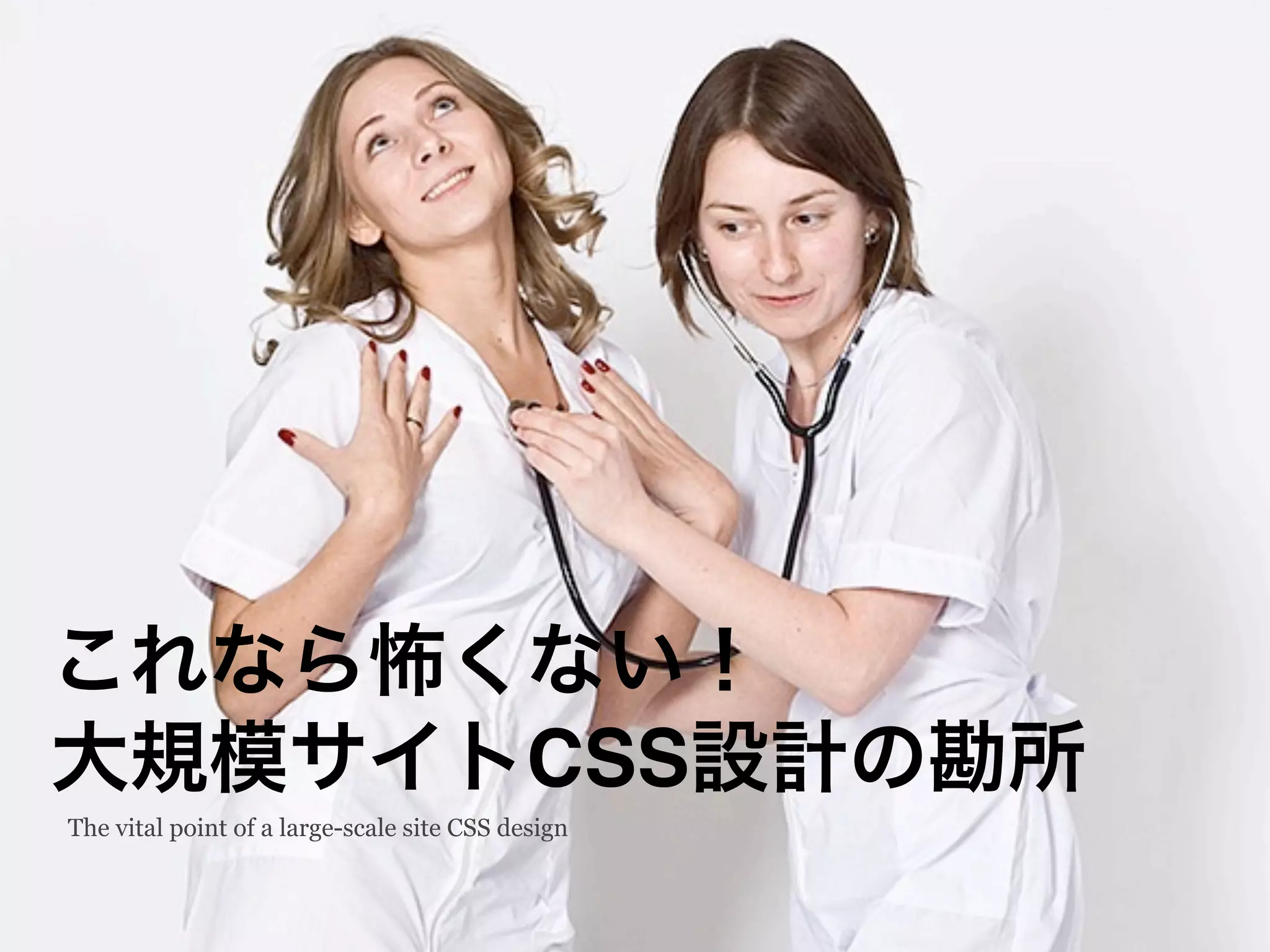 これなら怖くない！
大規模サイトCSS設計の勘所
The vital point of a large-scale site CSS design
 