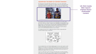 23
UX: Clear headers
SEO: H1 page titles
UX: clear summary
SEO: intro para
 