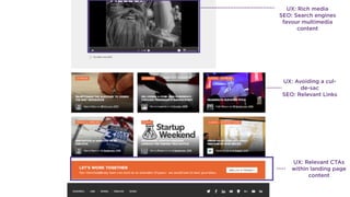 24
UX: Content breaks
SEO: H2 page titles
 
