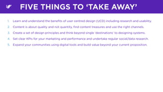 42
ANALYSING AND PERSONALISATION
CAN GO HAND IN HAND TOGETHER
Analysis
 