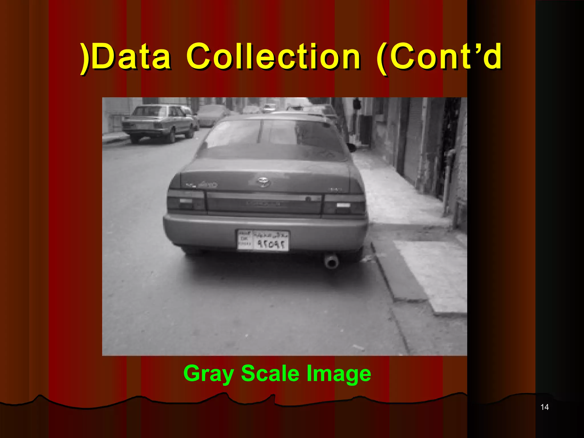 1414
Data Collection (ContData Collection (Cont’’dd((
Gray Scale Image
 