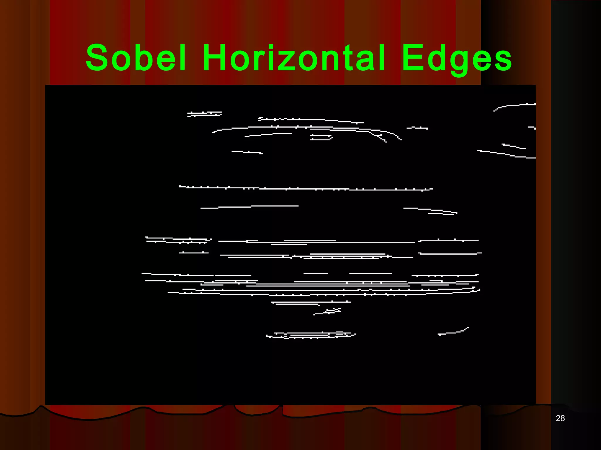 2828
Sobel Horizontal Edges
 