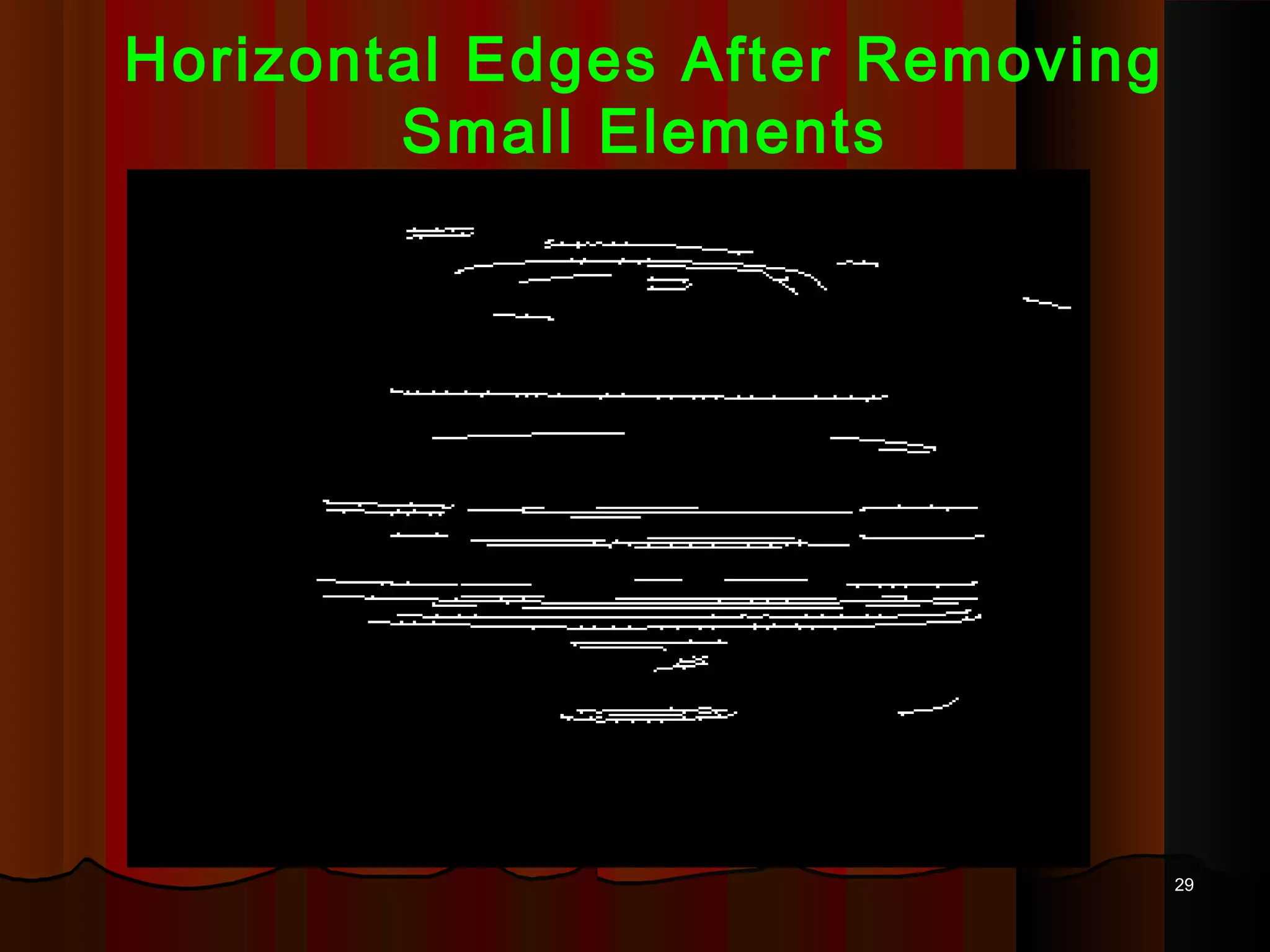 2929
Horizontal Edges After Removing
Small Elements
 