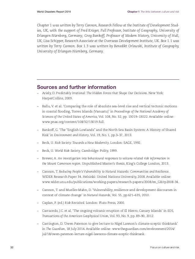 World at risk report World at risk report
