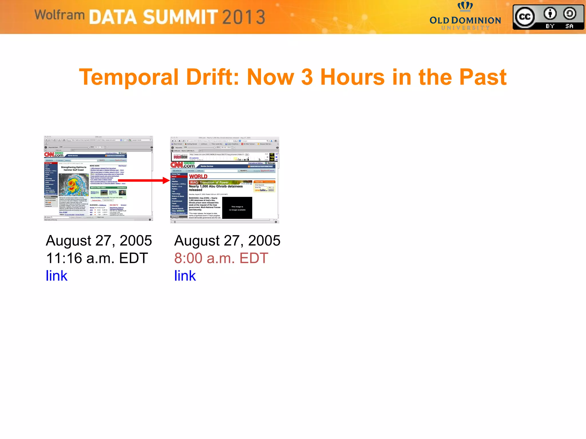 Temporal Drift: Now 3 Hours in the Past
August 27, 2005
11:16 a.m. EDT
link
August 27, 2005
8:00 a.m. EDT
link
 