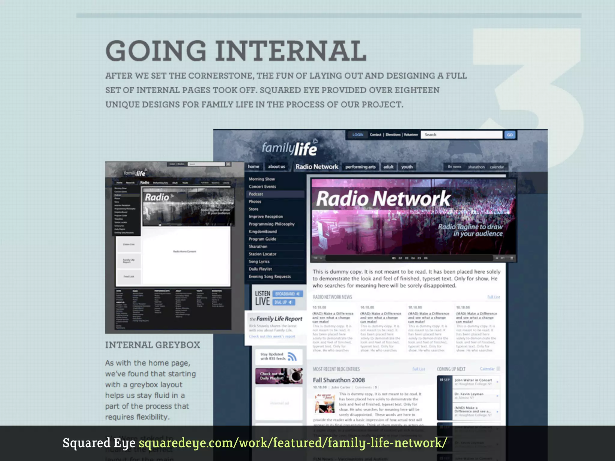 Squared Eye squaredeye.com/work/featured/family-life-network/
 