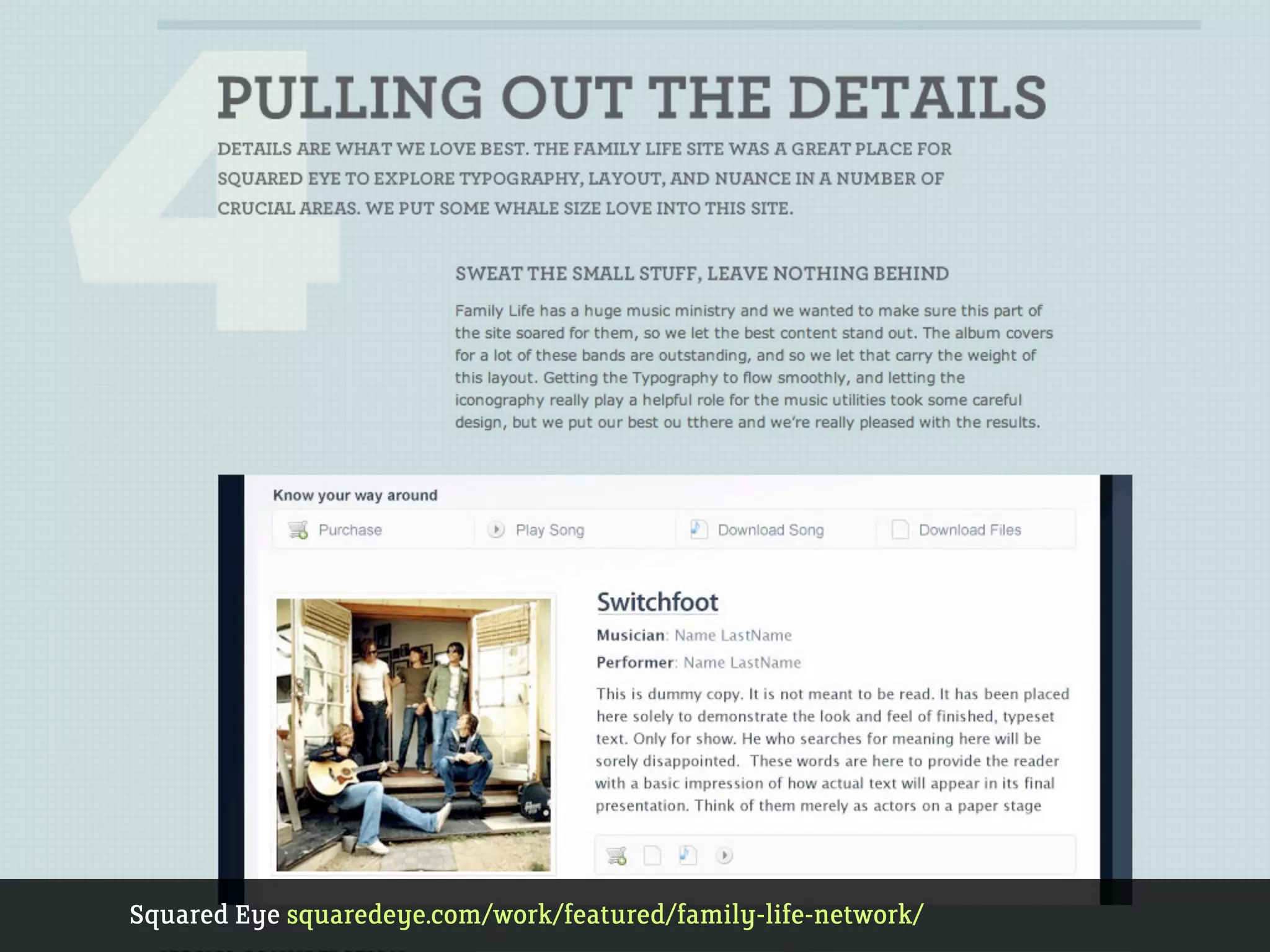 Squared Eye squaredeye.com/work/featured/family-life-network/
 