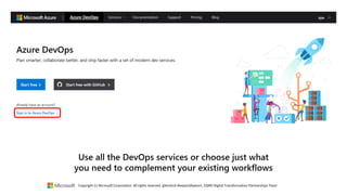 Copyright (c) Microsoft Corporation. All rights reserved. @Korkrid Akepanidtaworn, GSMO Digital Transformation Partnerships Team
 