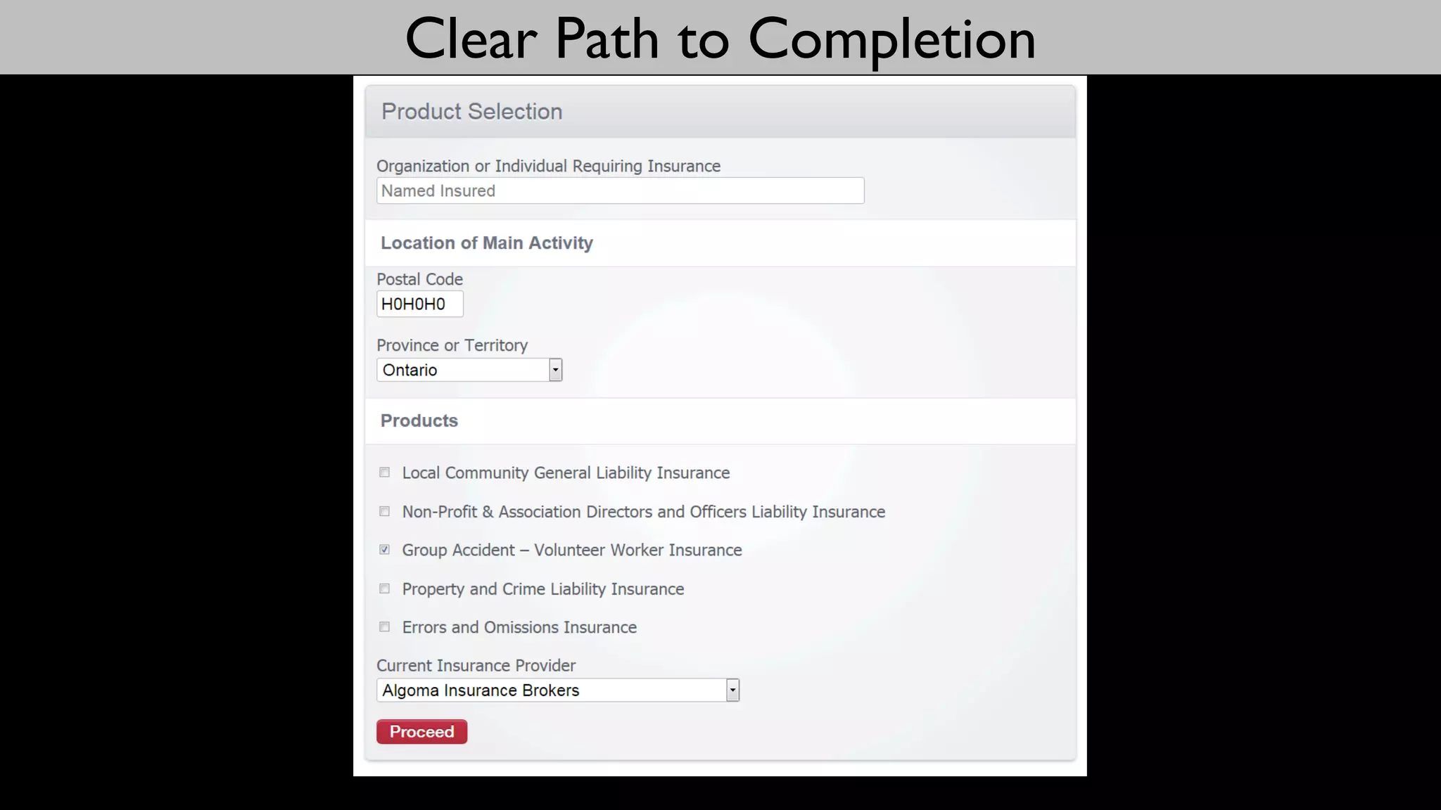 Clear Path to Completion
 
