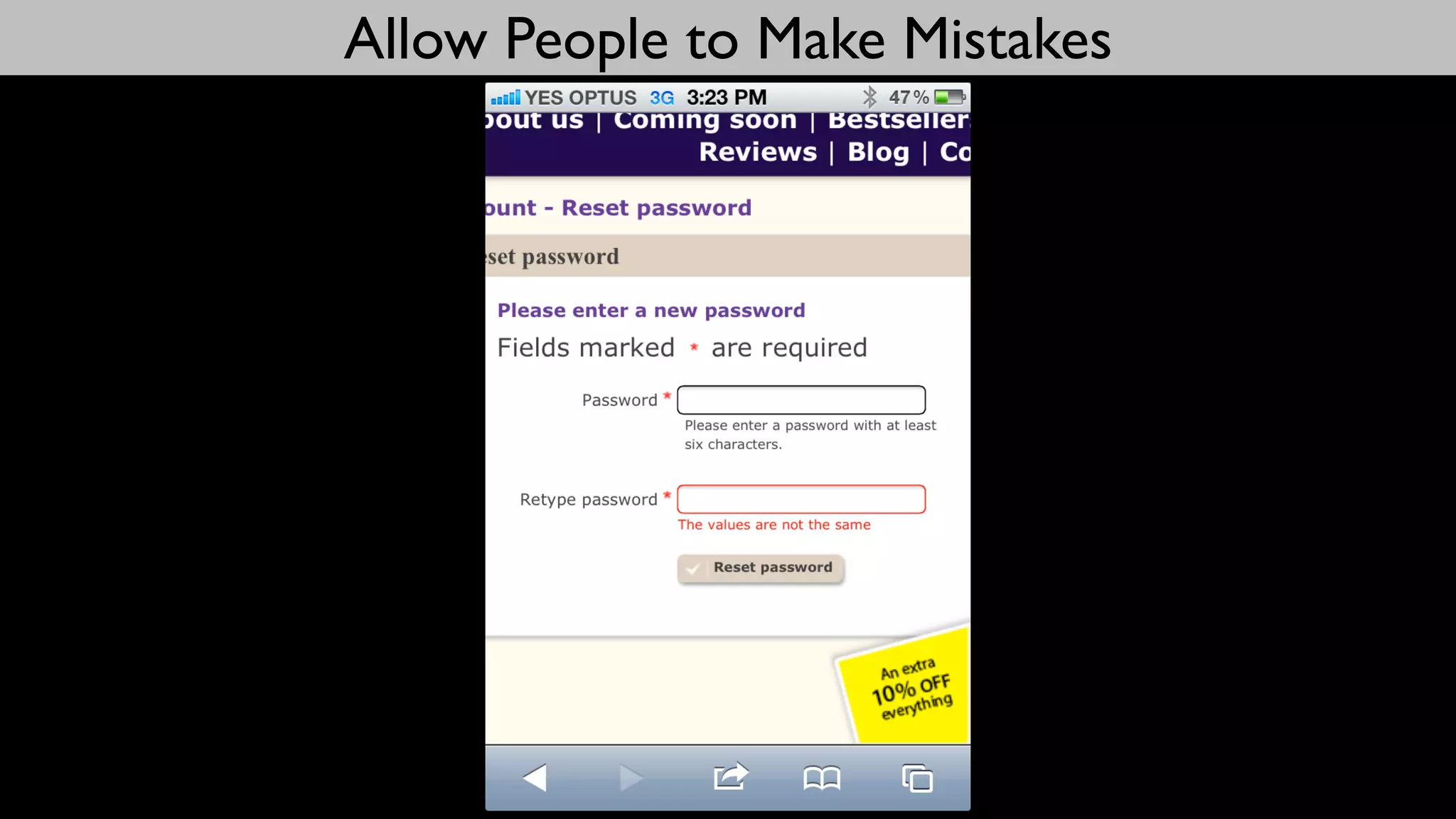 Allow People to Make Mistakes
 