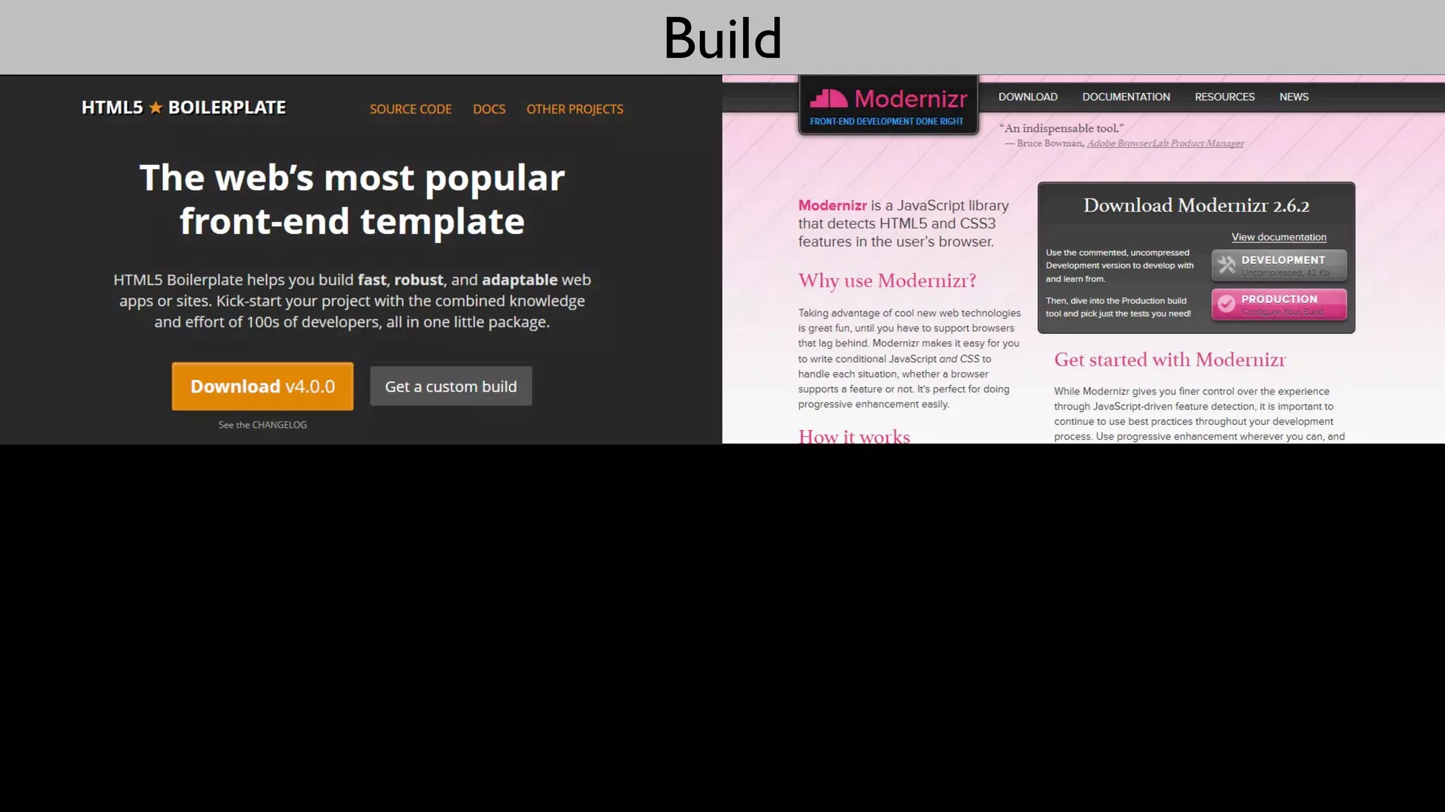 Build
 