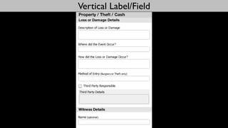 Vertical Label/Field
 