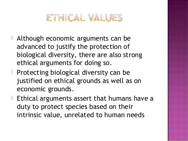 Value Of Biodiversity