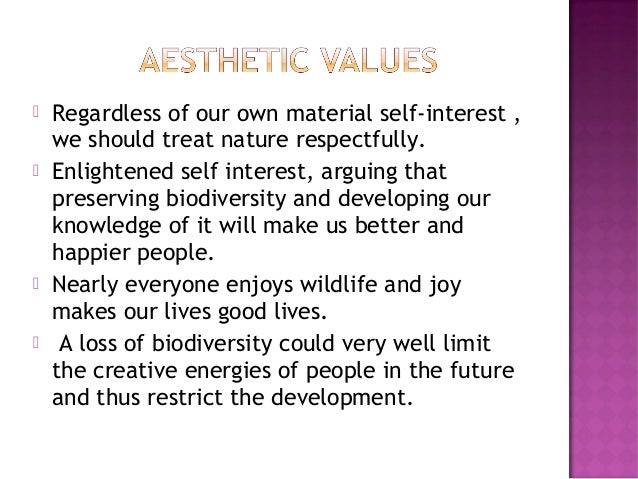 Value Of Biodiversity