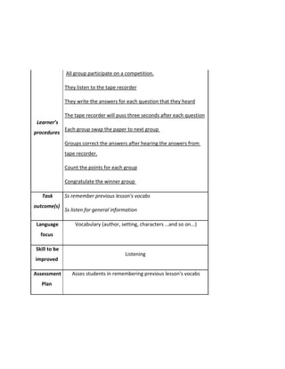 Lesson plan 20 | PDF