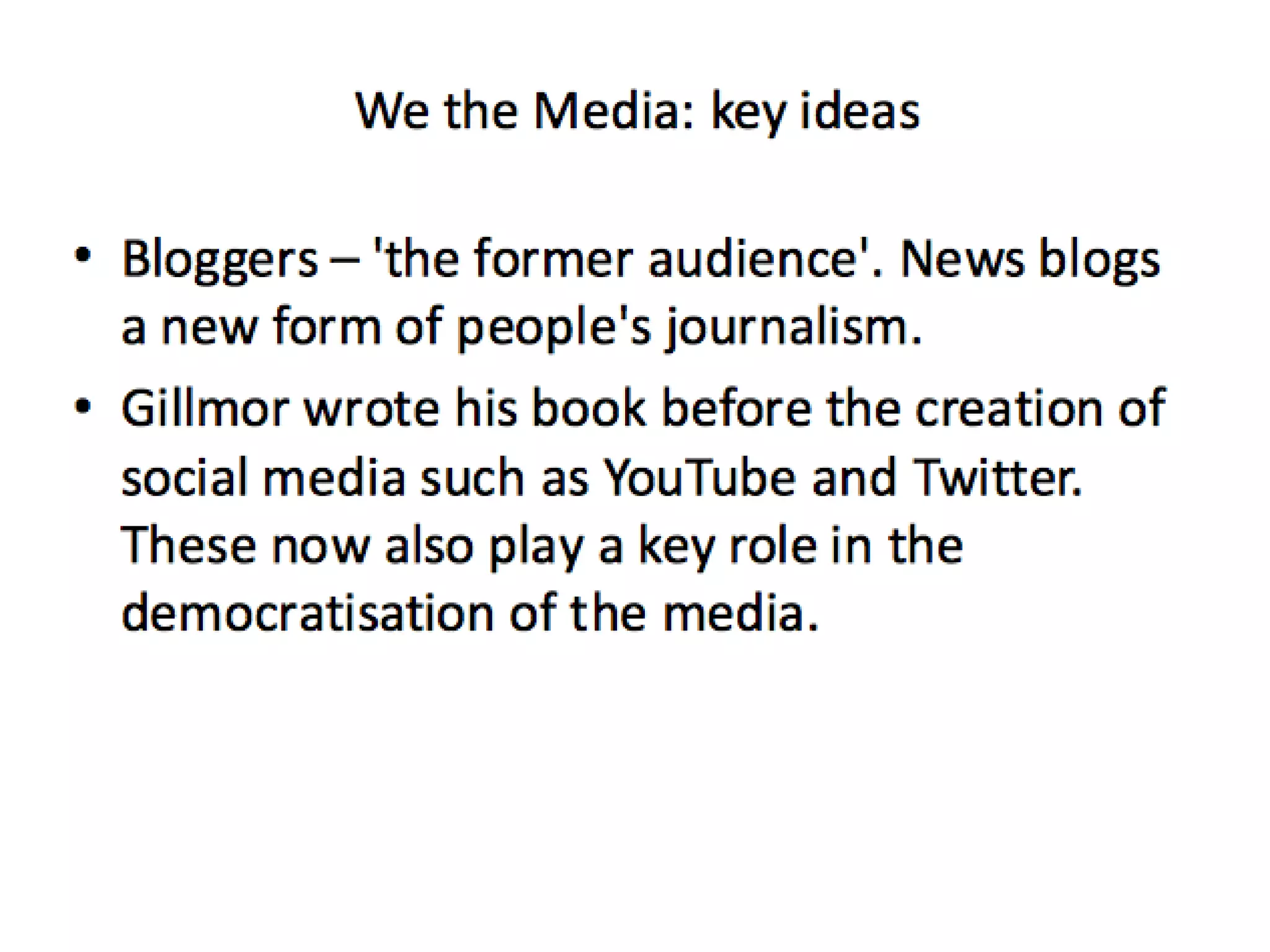 We the media summary