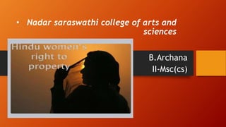 • Nadar saraswathi college of arts and
sciences
B.Archana
II-Msc(cs)
 