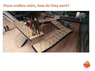 those	
  endless	
  stairs,	
  how	
  do	
  they	
  work?
 