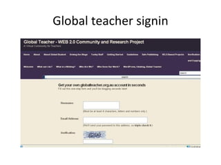 Global teacher signin 