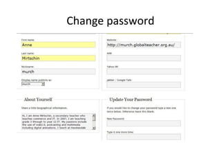 Change password 