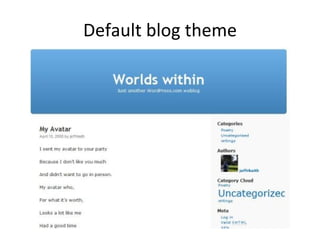Default blog theme 