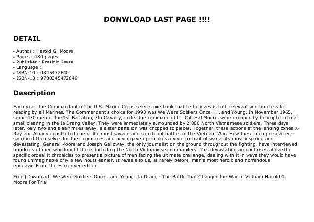 Free Download We Were Soldiers Once And Young Ia Drang The Ba