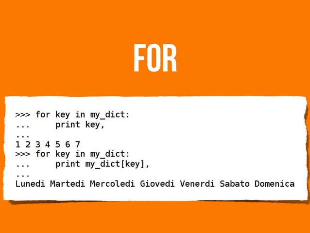 Da zero a Python in 45 minuti - Andrea Colangelo - | PPT