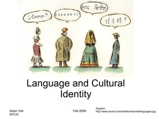 Language and Cultural Identity Graphic: http://www.lausti.com/articles/internet/languages.jpg 