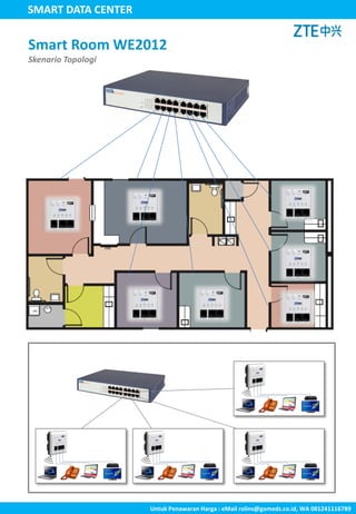 SMART DATA CENTER
Smart Room WE2012
Skenario Topologi
Untuk Penawaran Harga : eMail rolins@gomeds.co.id, WA 081241116789
 