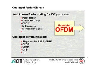 WE3.L10.2: COMMUNICATION CODING OF PULSED RADAR SYSTEMS | PDF