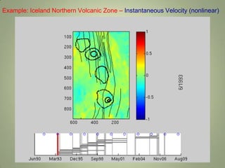 How to use Cd - Invert all pixels simultaneously?1000 igramsx 1000 x 1000 pixels = 1 billion dataComputational tractabilityApproach: MInTS= Multi-scale InSAR Time SeriesTime domain: A generalized physical parameterization (GPS-like)Space domain: Wavelets – use all data simultaneously