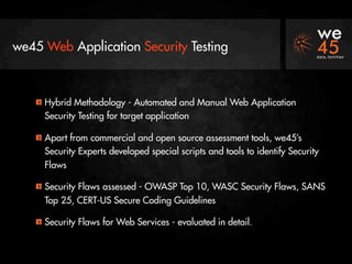 we45 - Web Application Security Testing Case Study | PDF