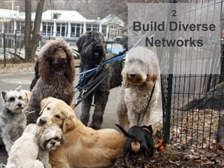 2
Build Diverse
Networks
 