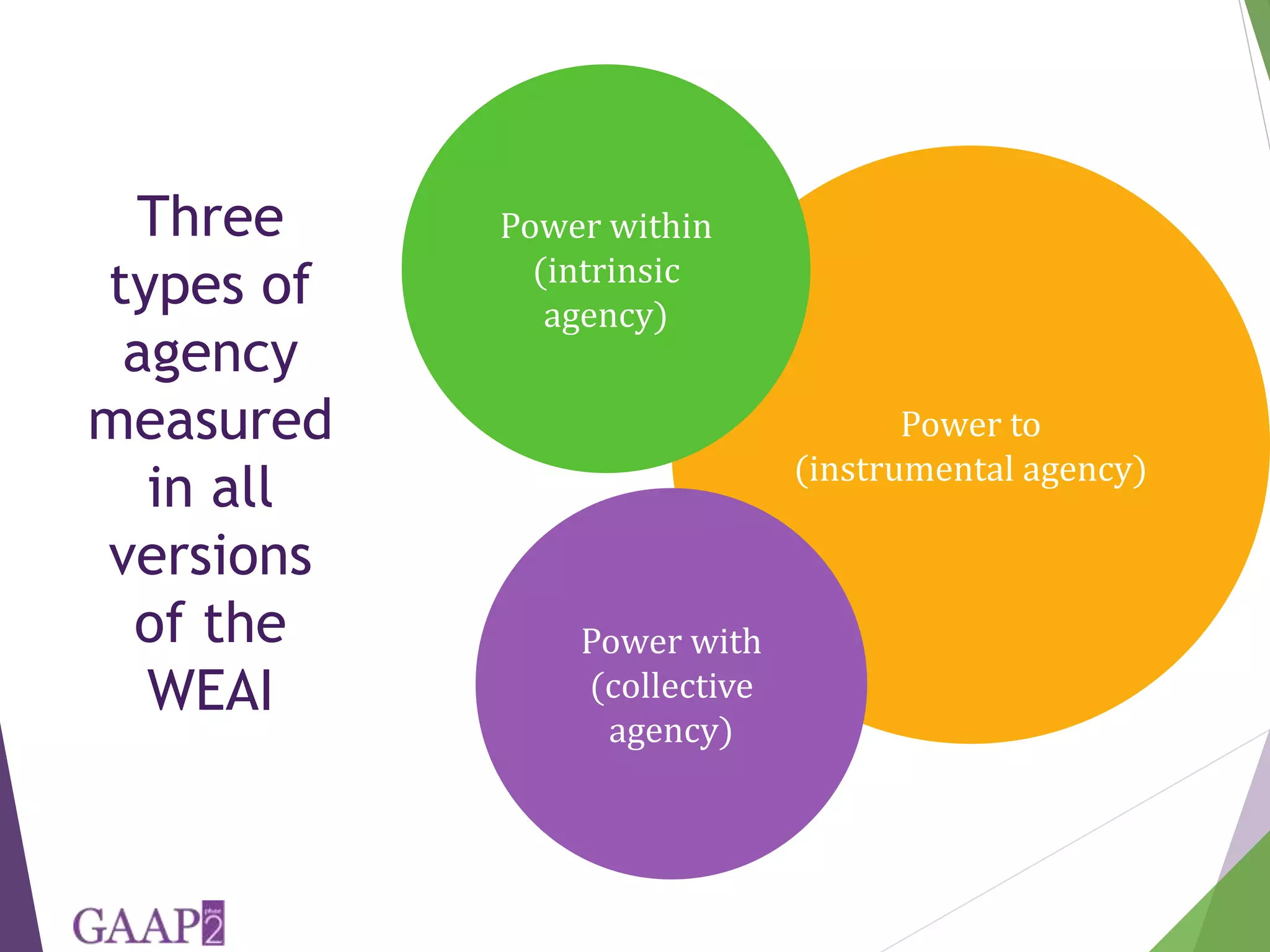 The Women’s Empowerment in Agriculture Index (WEAI) | PPTX